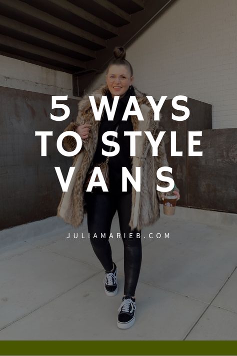 5 WAYS TO STYLE PLATFORM VANS | THE RULE OF 5 Outfits With Platform Vans, All Black Vans Outfit, Vans Style Women, Vans Women Outfit, Vans Sneakers Outfit, Platform Vans Outfit, Vans Outfit Womens, What To Wear With Vans, Black Vans Outfit