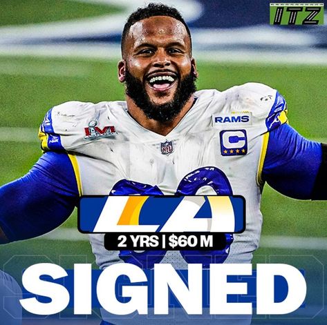 M Sign, Aaron Donald, Nfl, Baseball Cards, Instagram