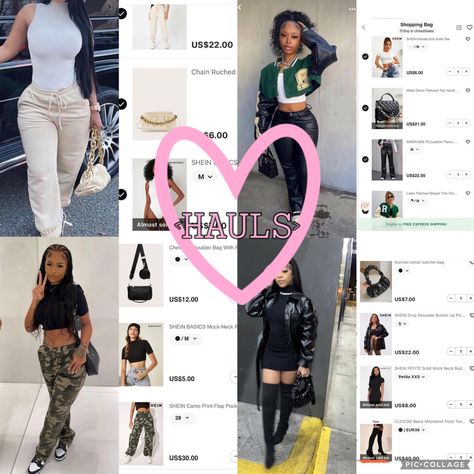 Cute Shein Outfits Black Women Summer, Outfit Ideas From Fashion Nova, Outfit Ideas From Shein Baddie Summer, Girly Outfits Shein, Shein Casual Outfit Ideas, Cute Outfit Ideas From Shein, Baddie Temu Outfits, Shein Outfit Inspo Baddie Summer, Shein Fit Ideas