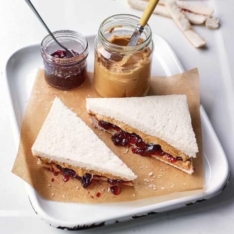 Sausage Egg Sandwich, Claire Ptak, Homemade Blackberry Jam, Quince Jelly, Recipes Sandwiches, Crab Sandwich, Skippy Peanut Butter, Peanut Butter And Jelly Sandwich, Smooth Peanut Butter