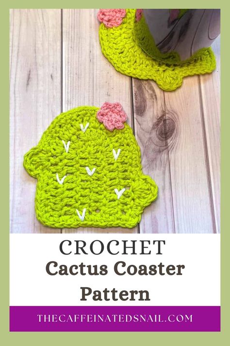 My Crochet Cactus Coaster Pattern is looking sharp! But I promise these cactus coasters won’t hurt when you touch them. Crochet Coasters Pattern, Western Crochet, Cactus Coasters, Coasters Pattern, Crochet Dreams, Coaster Pattern, Crochet Cactus, Crochet Coaster Pattern, Crochet Coaster