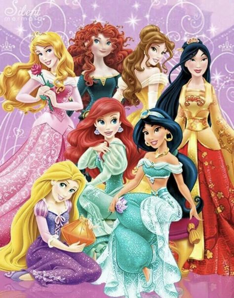 Disney Princesses Animation Pictures, Merida Disney, The Disney Princesses, Walt Disney Princesses, Official Disney Princesses, Princesses Disney, Disney Princess Characters, Disney Princesses And Princes, All Disney Princesses