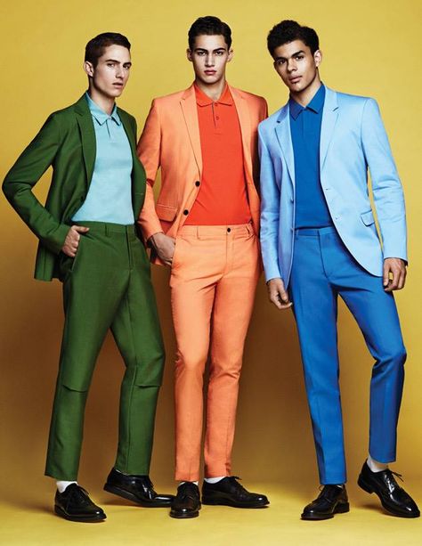 Men's colorful suits - Rupert The Tailor.co.uk can make you anything in any colour!! Stand out from the Crowd Mens Photography, Dude Style, Latina Outfit, Monochromatic Outfit, Vintage Outfit, Mens Fashion Suits, Mens Winter Fashion, Blazer Fashion, Looks Style