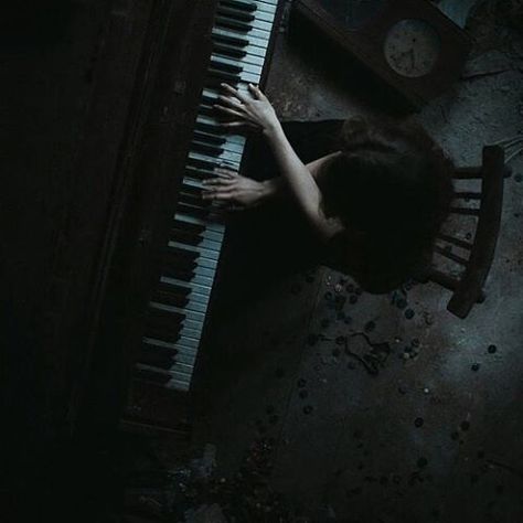 #rock #punk #metal #nirvana #alternative #sadness #guitar #grunge #outfit #look… Playing The Piano, The Piano, The Keys, In The Dark, Piano, A Woman, Tumblr