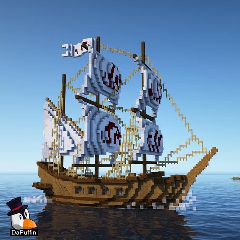 Pirate Ships Minecraft, Minecraft Pirate Ship House, Minecraft Boats Ships, Minecraft Pirate Ship Blueprints, Minecraft Ship Blueprint, Boat Minecraft Build, Minecraft Flying Ship, Pirates Minecraft, Minecraft Boat Build