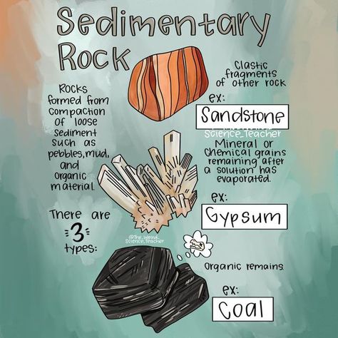 Rachael M.Ed Science Teacher on Instagram: "More rocks!! I had a lot more fun than I expected when making these charts. Rocks, and drawing them, are seriously underrated. Do your students feel the same? I’ve grown an appreciation for rocks since being in high school and love seeing my daughter collect them ☺️so fun! . . #teacher #scienceteacher #earthscience #sketchnotes #doodlenotes #interactivenotebooks #anchorcharts #tpt #iteachscience" Sedimentary Rocks Drawing, Rocks And Minerals Anchor Chart, Geology Doodles, Rock Cycle Drawing, Rock Cycle Project, Structural Geology, Cycle Drawing, Rock And Minerals, Rock Cycle