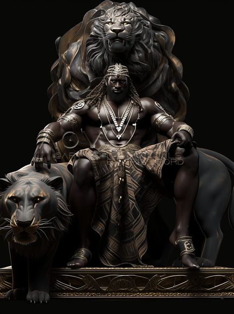 The New Black Art Renaissance | ' Unquestionable ' Egyptian Warrior, African Superhero, African Traditional Religions, Dallas Cowboys Funny, Black Power Art, African Mythology, Black Planet, Black Royalty, Black God