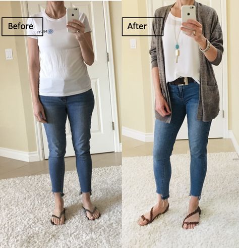 Sunday Funday Outfit, Young Mom Outfits, Mama Outfits, Everyday Mom Style, White Top Jeans, Nursing Friendly Outfits, White Tanks, Hemming Jeans, Friendly Outfits