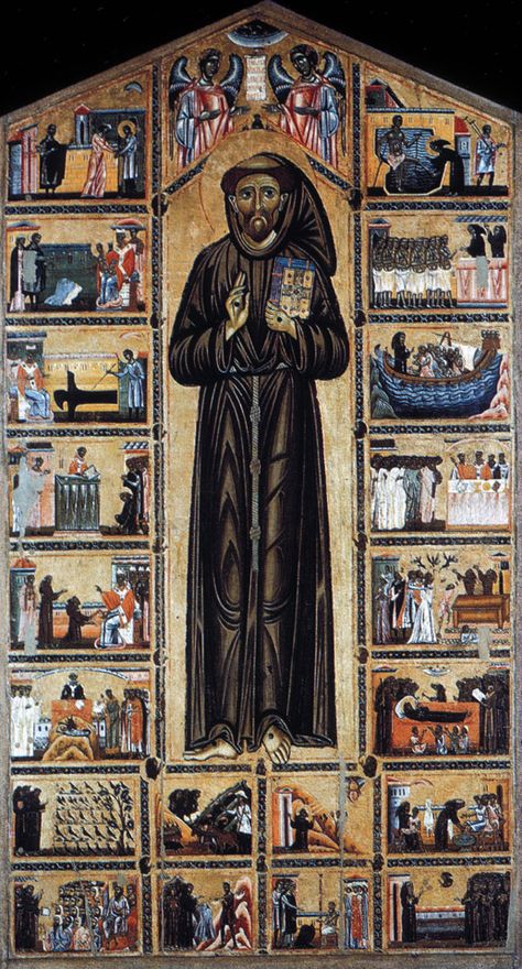 Bonaventura Berlinghieri Saint Francis Altarpiece ca. 1260-72 Santa Croce Florence, Master Artists, Life Paint, Web Gallery, Christian Symbols, Byzantine Art, San Francesco, Francis Of Assisi, European Paintings