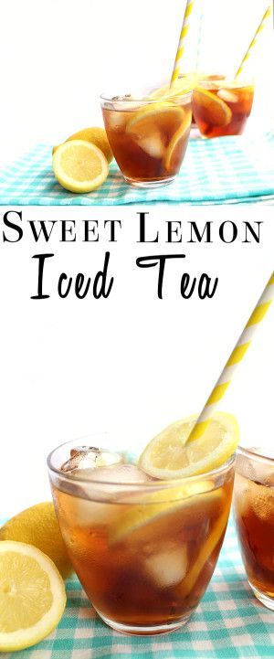 Lemon Iced Tea, Tea Drinks, Lemon Drink, Iced Tea Recipes, Healthy Drink, Sweet Lemon, Tea Recipe, Snacks Für Party, Non Alcoholic Drinks