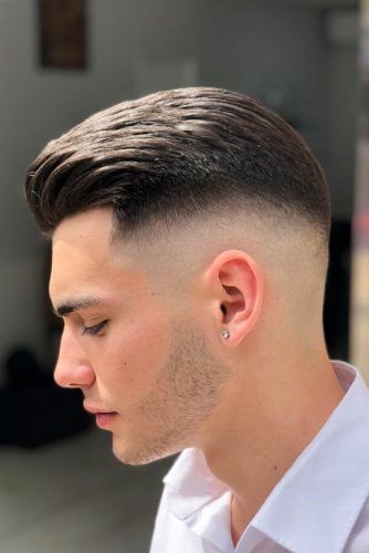 What Is A Drop Fade And Why You Should Try It At Least Once In A Lifetime? ★ Clean Cut Haircut, Military Haircuts Men, Mid Fade Haircut, Drop Fade Haircut, Low Fade Haircut, Gents Hair Style, Mens Fade, Faded Hair, Men Haircut Styles