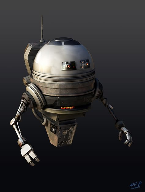 ArtStation - Astromech Droid - Concept, Alfie 阿福 (Alfredo) Rodriguez Mtz. D&d Star Wars, Astromech Droid, Star Wars Planets, Traveller Rpg, Star Wars Characters Pictures, Star Wars Droids, Star Wars Concept Art, Star Wars 2, Arte Robot