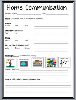 This is a FREE Home/School Communication Log that I created for a teacher, which is ideal for a special education classroom. It has room for a lot of information, however it can be edited/changed to include less or other information as needed. School Communication Log, Parent Communication Log, Parent Teacher Communication, Teacher Forms, Communication Log, Communication Book, Sped Classroom, About School, Parent Communication