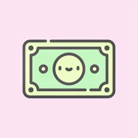 Bank App Icon, Apps Kawaii, Pink Christmas Iphone Wallpaper, App Icon Green, Apps Logo, Banks Icon, Kawaii App, Sticker App, Mobile App Icon