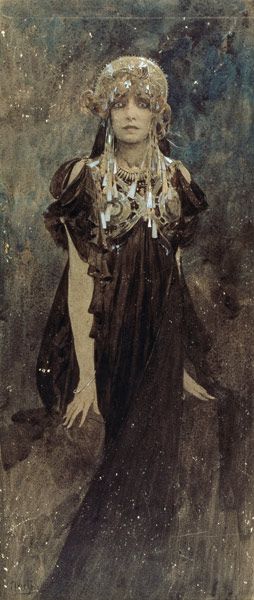 Alphonse Mucha - Bernhardt, Sarah  franz.Schauspielerin Paris 22.10.1844 Alfons Maria Mucha, Sarah Bernhardt, Alphonse Mucha Art, Mucha Art, Alfons Mucha, Greek Myth, Illustration Photo, William Blake, Famous Stars