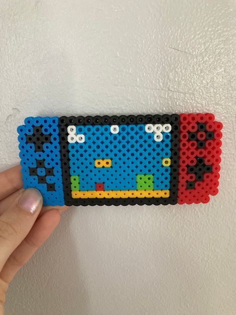 Nintendo Switch Perler Beads, Hama Beads Design, Beads Designs, Perler Beads Designs, Perler Bead Patterns, Bead Patterns, Perler Bead, Hama Beads, Bead Designs