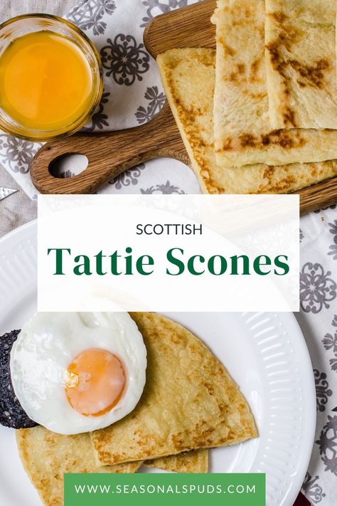 Add a Scottish twist to your breakfast with our Tattie Scones recipe – the perfect alternative to bread! Alternative To Bread, Tattie Scones, Duchess Potatoes, Breakfast Alternatives, Bread Alternatives, Black Pudding, Traditional Breakfast, Tasty Breakfast, Scones Recipe