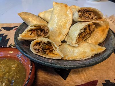 Pork and Green Chile Empanadas | An Inspired Cook Green Chili Empanadas, Sweet Empanadas, Chile Verde Pork, Pork Empanadas, New Mexico Recipes, Green Chili Pork, Hatch Green Chili, Mexico Recipes, Pasties Recipes