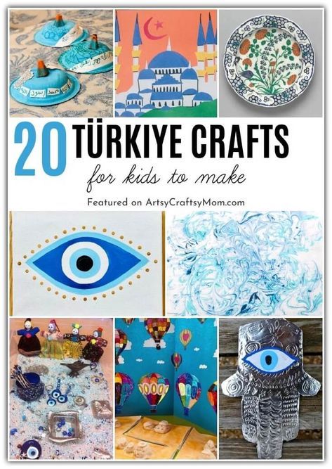 Here are 20 Terrific Turkey Country Crafts for Kids to take a virtual trip to this amazing country, just in time for their Republic Day on 29th October! Country Crafts For Kids, Italy Crafts For Kids, Italy Crafts, Around The World Crafts For Kids, Ottoman Flag, Turkey Culture, Turkish Flag, Cultural Crafts, Turkey Crafts