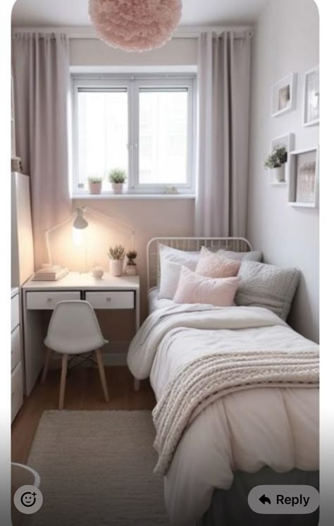 Box Room Bedroom Ideas, Bed With Storage Drawers, Small Room Makeover, Compact Furniture, Small Room Design Bedroom, Dream Bedroom Inspiration, Small Room Decor, Luxury Room, Small Bedroom Decor