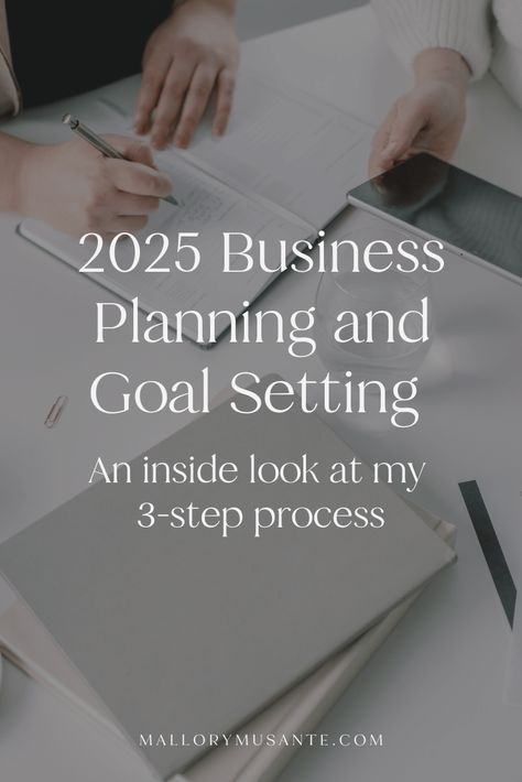 Giving you an inside look at my 2025 business planning and goal setting process. Tactical strategies to help you plan ahead. Business Vision Board Aesthetic, Yearly Business Planning, 2024 Small Business Goals, Business Plan For Small Business, New Year Business Planning, 2025 Business Goals, 2024 Business Goals, 2024 Goal Planning, 2024 Goal Setting