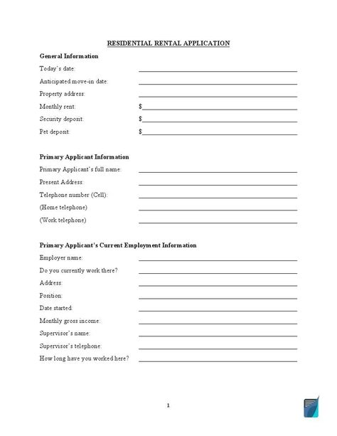 Landlords may use rental application forms in order to collect essential information about prospective tenants. Such forms help them select the best possible fit. Rental Application Form, Tenant Screening, Purchase Agreement, Irs Forms, Rental Application, Lease Agreement, Power Of Attorney, Resignation Letter, Letter Of Recommendation