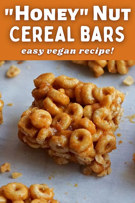 peanut butter cereal bars on parchment paper Cheerios Recipes Peanut Butter, Honey Nut Cheerio Bars, Honey Nut Cheerios Recipes, Healthy Cookie Bars, Cheerios Treats, Chex Cereal Bars, Cheerios Bars, Peanut Butter Cheerios, Cereal Bars Recipe