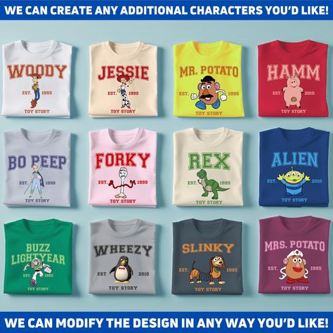 Toy Story Varsity Shirts, Toy Story Gift, Birthday Gift for Disney Fan, Disneyland Trip Family Shirt, Disney Toy Story Shirt, Woody Bo Peep - Etsy