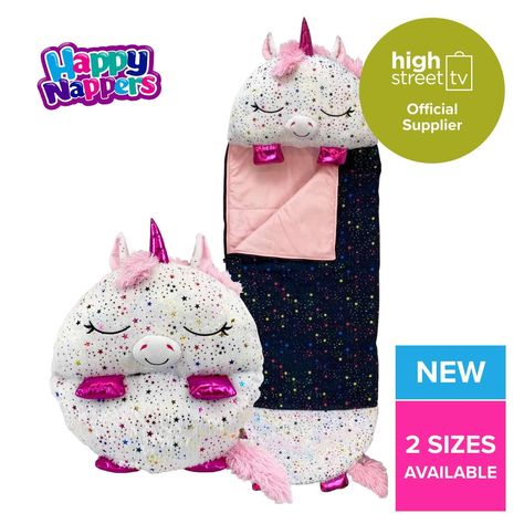 Happy Nappers Kids Sleeping Bag - Rainbow Unicorn - Plush Toy, Comfy Sleeping Bag & Fluffy Pillow All in One - Lovely Birthday Gift - Great for Playtime, Naptime, Sleepovers & Travelling - Ages 3 to 6 : Amazon.co.uk: Baby Products Happy Nappers, Kids Sleeping Bags, Unicorn Plush, Fluffy Pillows, Rainbow Unicorn, Comfy Cozy, Nap Time, Sleeping Bag, Baby Products