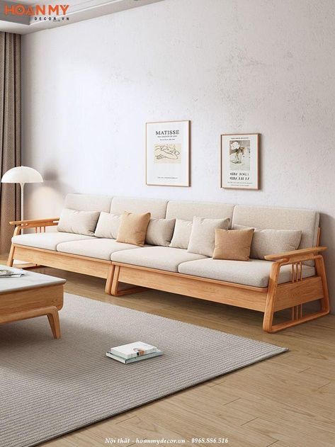 Sofa Wooden Simple, Wooden Sofas Ideas Living Room, Simple Wooden Sofa, Wooden Wall Living Room, Room Ideas Unique, Sofa With Wooden Frame, Wall Living Room Ideas, Wooden Walls Living Room, Exploring Aesthetic