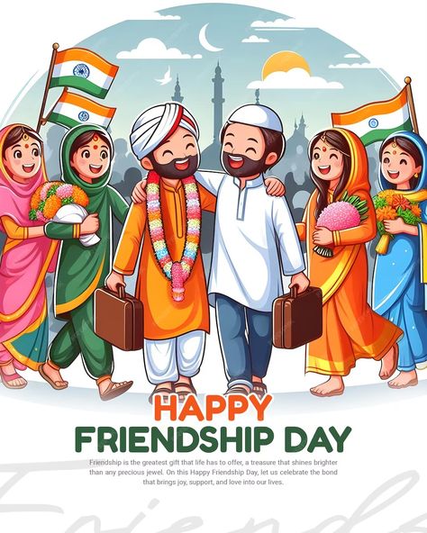 Premium PSD | Happy International Friendship Day Celebration Social Media post template banner Incredible India Posters, Happy International Friendship Day, Cubicle Wall, International Friendship Day, India Poster, On Friendship, Social Media Post Template, Happy Friendship, Happy Friendship Day