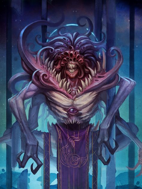 ArtStation - Gods of Chaos, Klaher Baklaher Gods Of Chaos, Chaos Daemons, Cthulhu Mythos, Warhammer 40k Art, Cosmic Horror, 다크 판타지, Warhammer Art, Alien Concept Art, Warhammer 40k Artwork