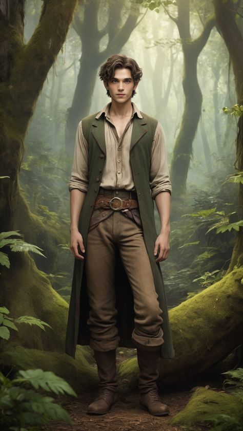 In a magical world A goodlooking and smart young man w 0 Arabic Fantasy Clothing Male, Fantasy Scholar Outfit Male, Elven Male Clothes, Adventure Core Outfits Men, Fantasy Adventurer Outfit Male, Enchanted Forest Outfit Men, Male Elf Costume, Elf Clothes Male, Elvish Garden