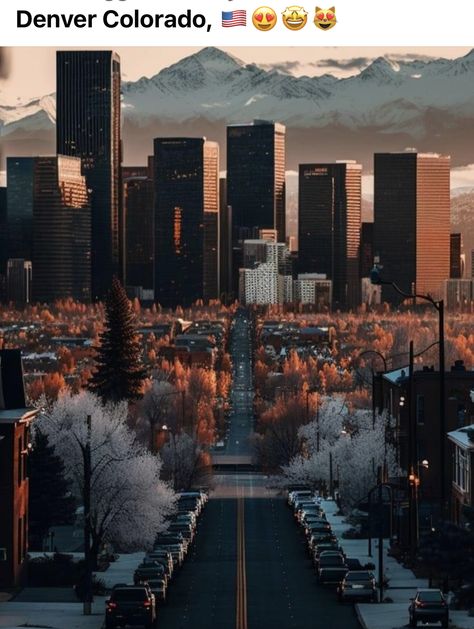 Denver Colorado Wallpaper, Denver City Skyline, Denver Colorado Nightlife, Denver City Aesthetic, 16th Street Mall Denver, Denver Colorado Photography, Colorado Vision Board, Denver Colorado Winter, Colorado Wallpaper