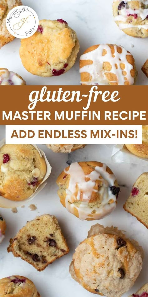 Crumb Topping Recipe, Gluten Free Muffin, Meaningful Eats, Gf Muffins, Bakery Style Muffins, Gf Breakfast, Dairy Free Yogurt, Gluten Free Breads, Gf Baking