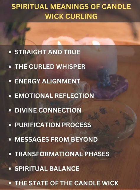 Candle wick curling, especially when taking on a mushroom shape, holds deep spiritual meanings. From straight wicks indicating stability to varied curls symbolizing emotional states, it’s a mystical language awaiting interpretation. Candle Magic Wick Meaning, Dancing Candle Flame Meanings, Reading Candle Flames, Candle Wax Dripping Meaning, Spiritual Colors, Flames Meaning, Candle Wax Dripping, Candle Meaning, Candle Magic Spells