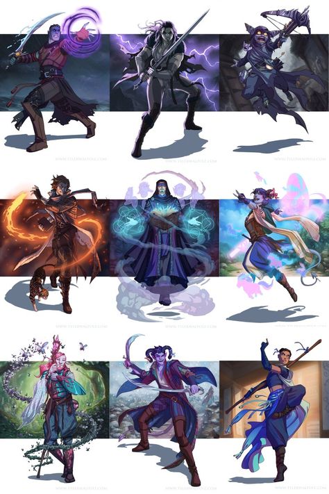 Tyler Walpole - Gen Con Art Show table 19 on Twitter: "Playing around with the layout for all of the M9. This is the first time I’ve gotten to assemble them all!  The order may change a bit, but this is basically what the Gen Con exclusive Limited Edition print will look like.   #criticalrolefanart #criticalrole #GenCon2019 #dnd… https://t.co/jW6WiiU3iq" Dnd Fanart, The Mighty Nein, Critical Role Campaign 2, Critical Role Characters, Mighty Nein, Table 19, Critical Role Fan Art, Vox Machina, D&d Dungeons And Dragons