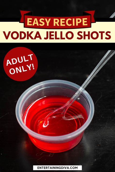 How To Make Vodka Jello Shots | Food  Drink Hello Shots Recipes Vodka, Vodka Shots Easy, Jello Shot Recipes Vodka, Vodka Jello Shot Recipes, Black Cherry Jello Shots, Easy Jello Shot Recipes, Vodka Jello Shots Recipe, Jello Shots With Vodka, Vodka Jelly Shots