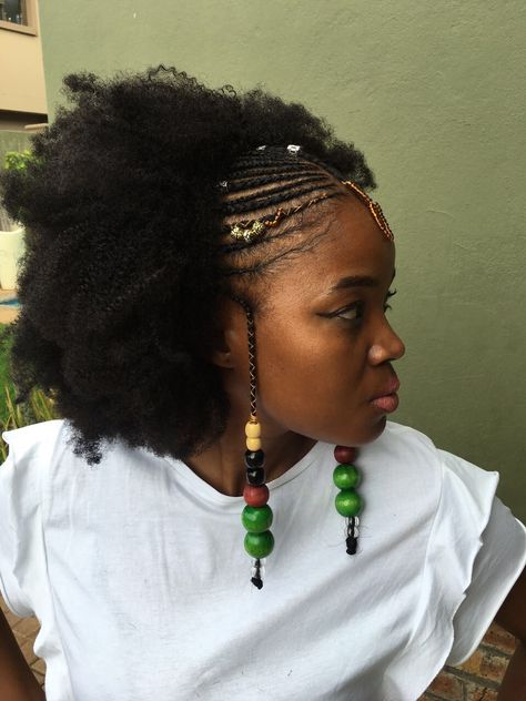 Cabello Afro Natural, Hair Puff, Protective Hairstyles Braids, Fulani Braids, Hair Advice, Natural Hair Styles Easy, Afro Hair, Natural Hair Braids, Cornrow Hairstyles