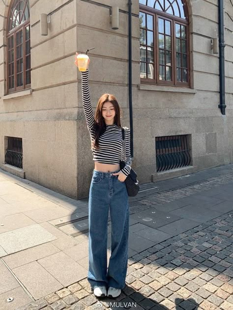 Korean Fits, Clothes Korean Style, Korean Casual Outfits, Everyday Fashion Outfits, Casual Day Outfits, Ulzzang Fashion, Simple Trendy Outfits, 가을 패션, Korean Outfits