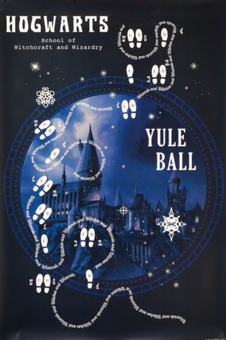 Yule Ball Poster, Harry Potter Yule Ball Party, Yule Ball Party, Harry Potter Yule Ball Aesthetic, Yule Ball Aesthetic, Hogwarts Yule Ball, Harry Potter Yule Ball, Merry Christmas Everybody, Jewellery Advent Calendar