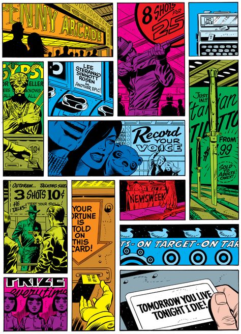 Jim Steranko, Comic Book Layout, Comic Layout, Classic Comic Books, Comic Book Panels, Splash Page, Comic Book Pages, Comic Manga, Comic Book Style