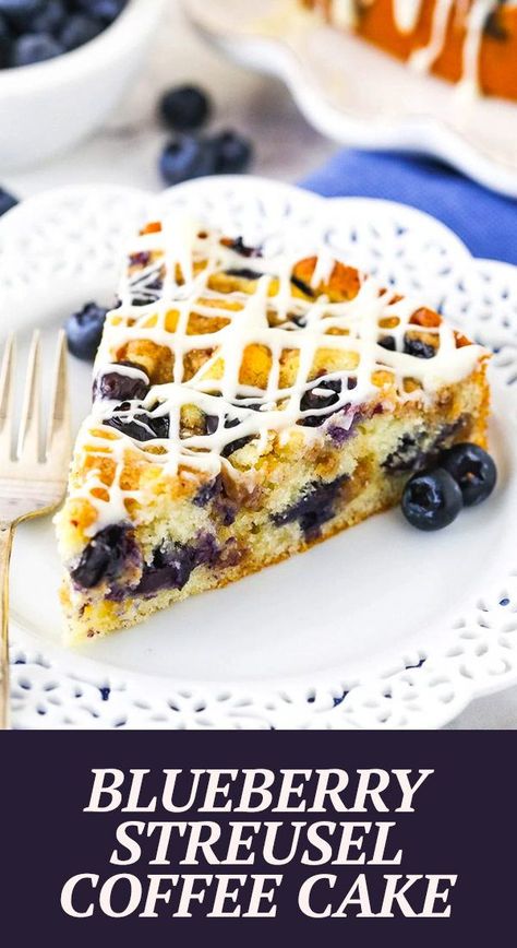 Blueberry Streusel Coffee Cake, Blueberry Coffee Cake Recipe, Blueberry Streusel, Streusel Coffee Cake, Blueberry Coffee Cake, Blueberry Coffee, Sour Cream Coffee Cake, Frozen Berries, Blueberry Desserts