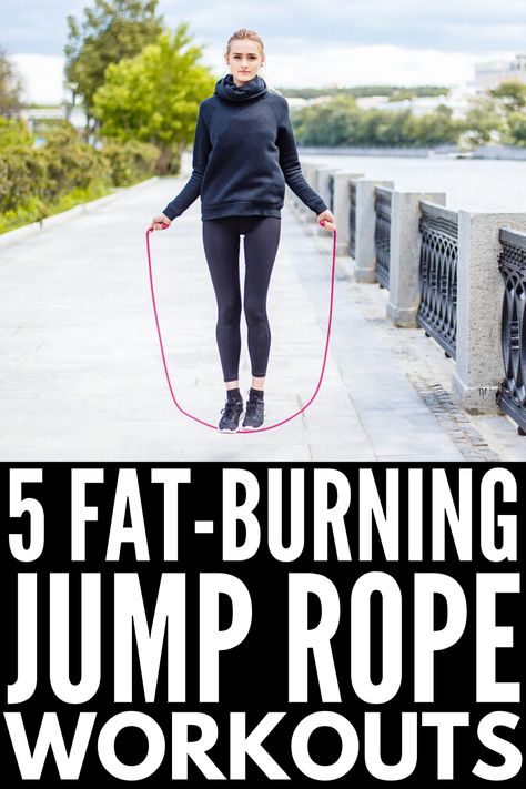 Feel the Burn! 5 Fat Burning Jump Rope Workouts for All Levels Jump Rope Routine, Rope Workout, Rope Exercises, Mma Workout, Jump Rope Workout, Fat Burning Cardio, Hiit Cardio Workouts, Full Body Hiit Workout, Endurance Workout