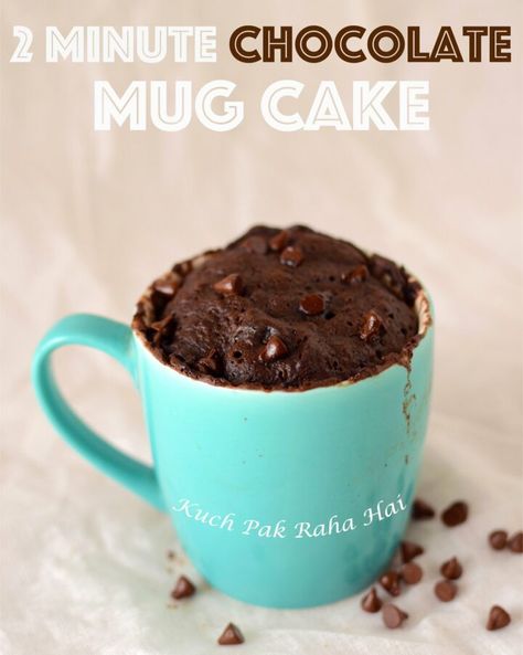 Eggless Microwave Chocolate Mug Cake In 2 Minutes Chocolate Mug Cake No Egg, Mug Cake No Egg, Microwave Cupcake, Moist Chocolate Mug Cake, Mug Cake Eggless, Cake Microwave, Eggless Chocolate Cake, Microwave Cake, Chocolate Mug Cake