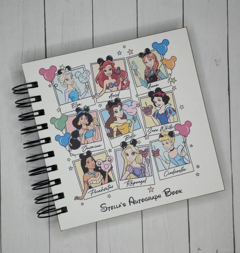 Custom and Fabulous Castle Girls Disney Autograph Book - Travel - Disney Autograph Book, Surprise Trip Reveal, Bullhead City Az, Disney Reveal, Photo Book Gift, Disney Autograph, Autograph Book Disney, Memories Book, Book Scrapbook