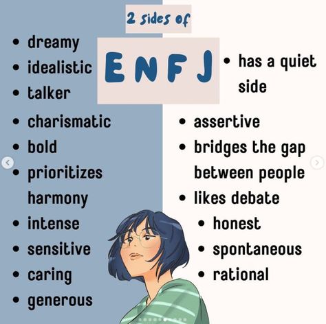 Mbti Personality Characters, Personality Characters, Infj Enfj, Enfj Personality, Enfj T, Myers Briggs Personality Test, Meyers Briggs, Myers Briggs Personality Types, Mbti Enneagram