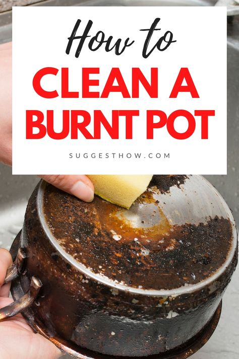 After enjoying some delicious lasagna or bolognese, you will certainly think about how to clean the burnt pot and pans, and how to remove the burnt marks. Scorching pans is quite normal, and no need to get all angry about it. Know the right process. #Cleaning #burntpot #DIY #homehacks Clean Gas Stove Top, Cleaning Burnt Pans, Clean Burnt Pots, Burnt Rice, Delicious Lasagna, Kitchen Cleaning Tips, Deep Cleaning House, Cast Iron Cleaning, Burnt Food