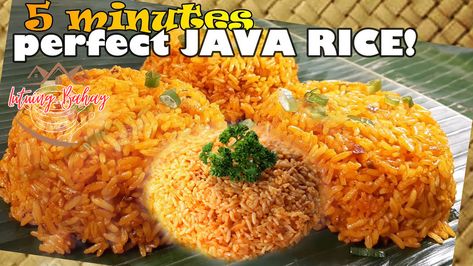 Java Rice Recipe Filipino, Java Rice Recipe, Java Rice, Filipino Bbq, Savory Rice, Filipino Desserts, Filipino Dishes, Long Grain Rice, Roasted Meat