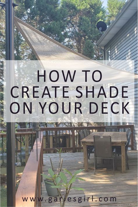 Diy Deck Shade, Deck Sun Shade, Patio Sails, Porch Shades, Shade Sail Installation, Deck Awnings, Deck Shade, Deck Canopy, Sun Sail